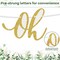 4 Pcs Eucalyptus Baby Shower Decorations Set - 2 Greenery "Oh Baby" Banners & 2 Matching Plastic Tablecloths - Boho Sage Green Gender Neutral Party Supplies (54" x 108")